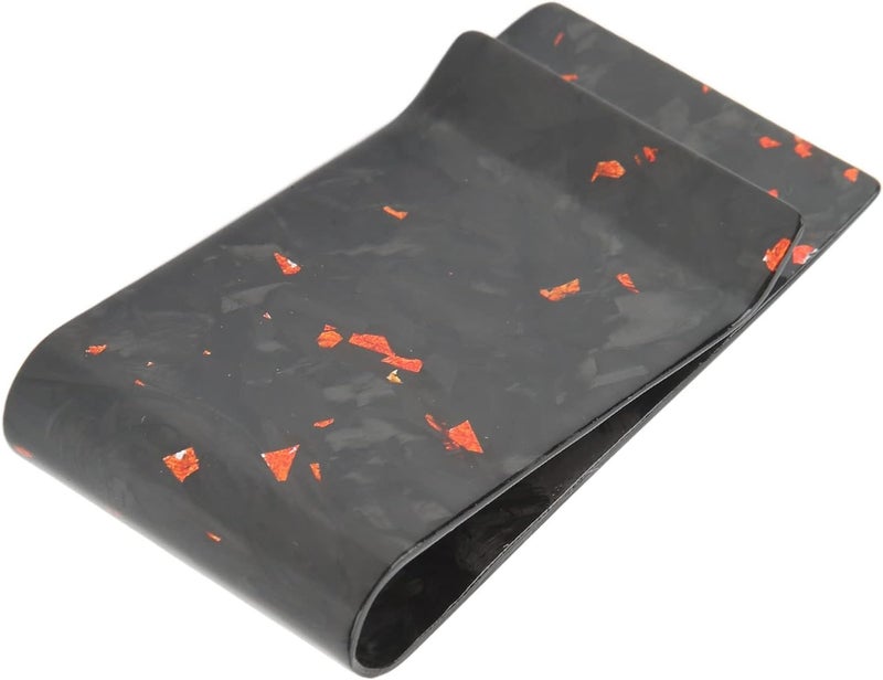 woobles Car Sun Visor Clip, Lightweight and Stylish Multifunction Flexible Money Clip for Men and Women (Orange) - Image 1